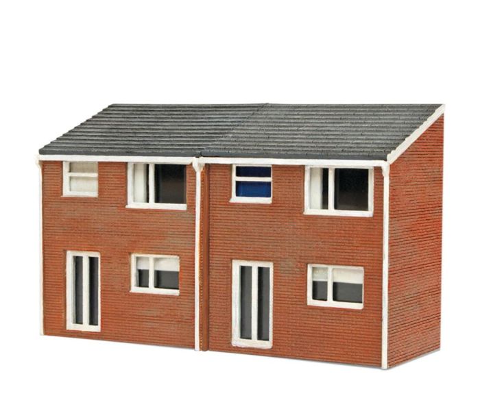 1960s Semi Detached House Back Laser Cut Kit