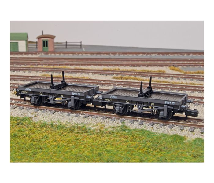 4 Wheel Bolster Wagon Twin Set GWR