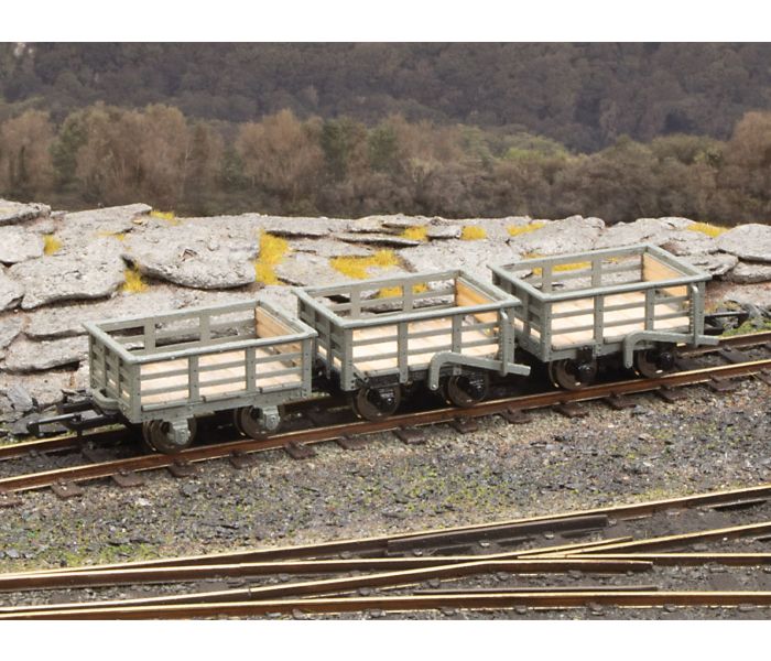 Slate Wagons Set (3) Kit