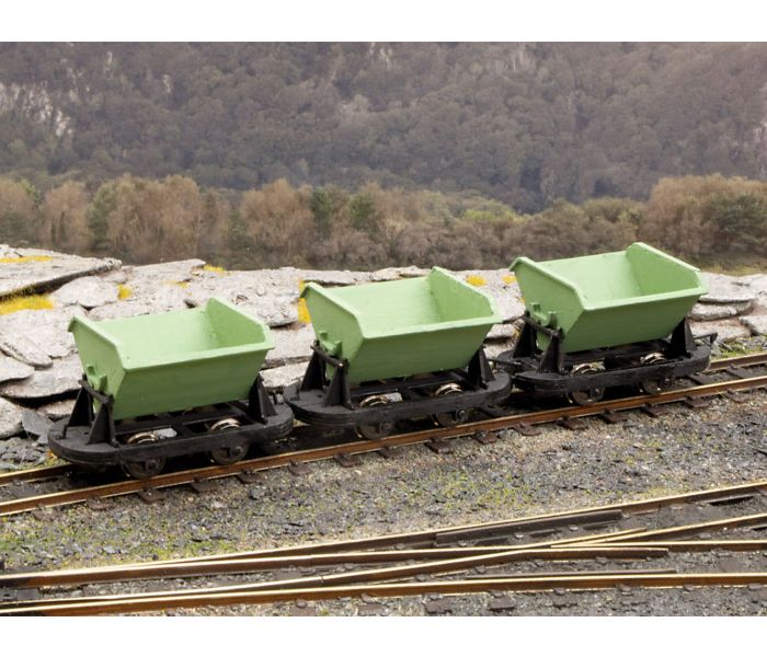 Glyn Valley Railway V-Skip Side Wagon Set (3) Kit