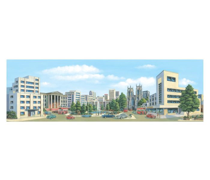 City Centre 228x736mm Manyways Scenic Background