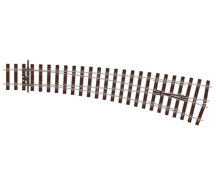 Streamline Code 75 Bullhead RH Curved Turnout Unifrog