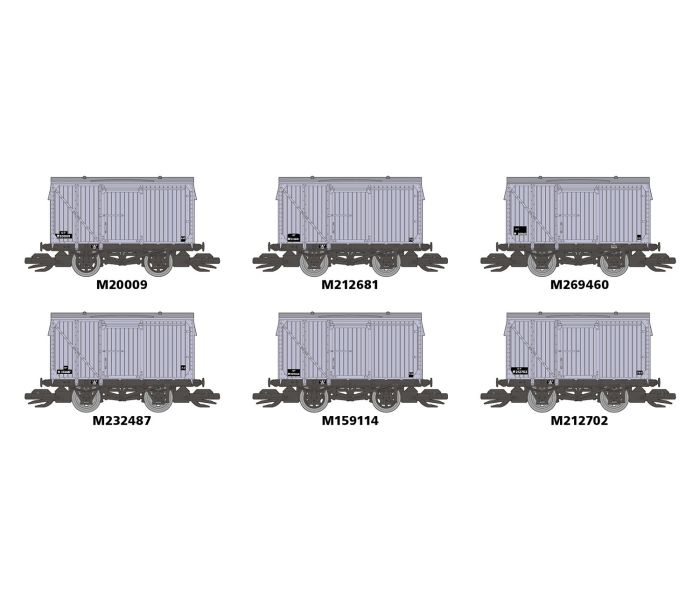 TT:120 Box Van Set (6) BR Grey
