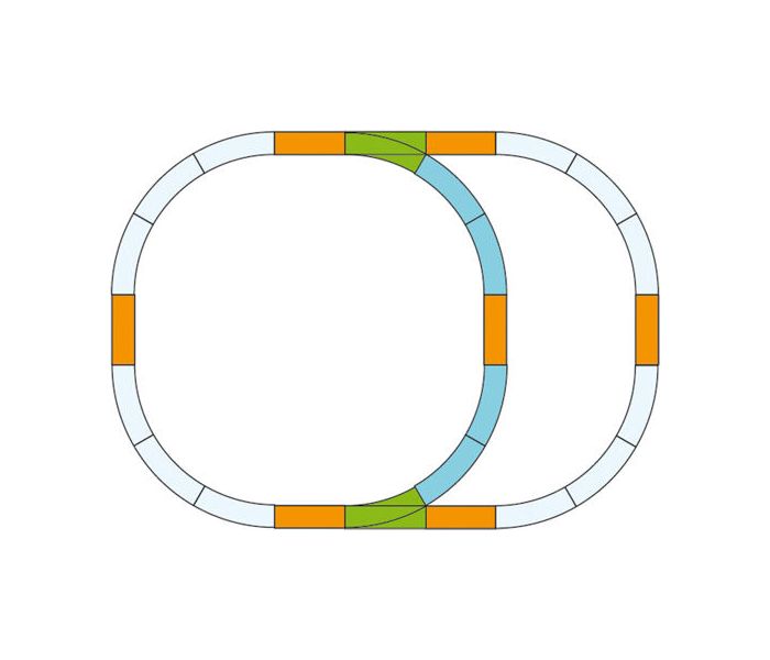G-Track Double Oval Set