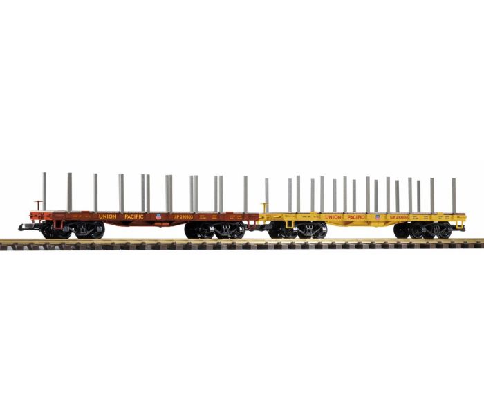 Union Pacific Stake Wagon Set (2)
