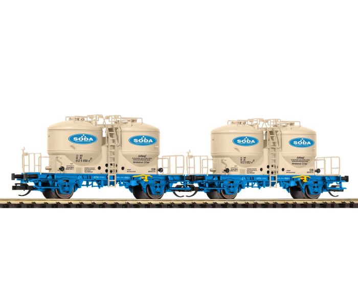 DBAG Soda Cement Silo Wagon Set (2) V