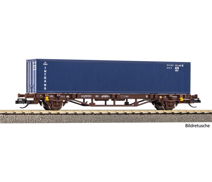 CD Flat Wagon w/40' Intrans Container Load V