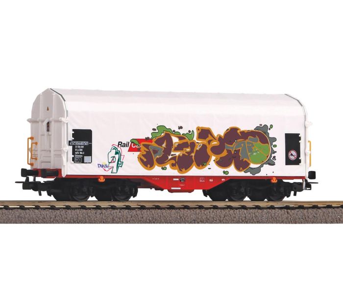 Expert Rail Cargo Austria Graffitied Tarpaulin Wagon VI