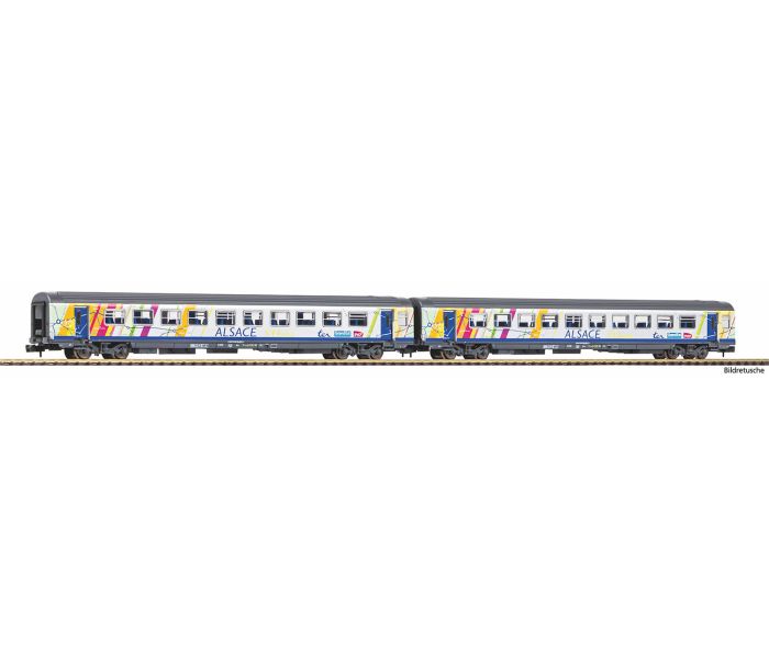 SNCF Alsace 2nd Class Corail Coach Set (2) VI