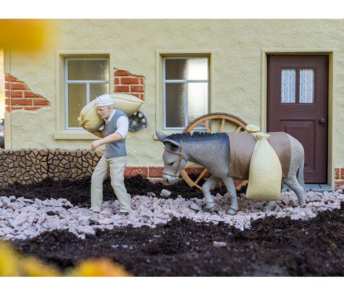 Miller & Donkey Figure Set