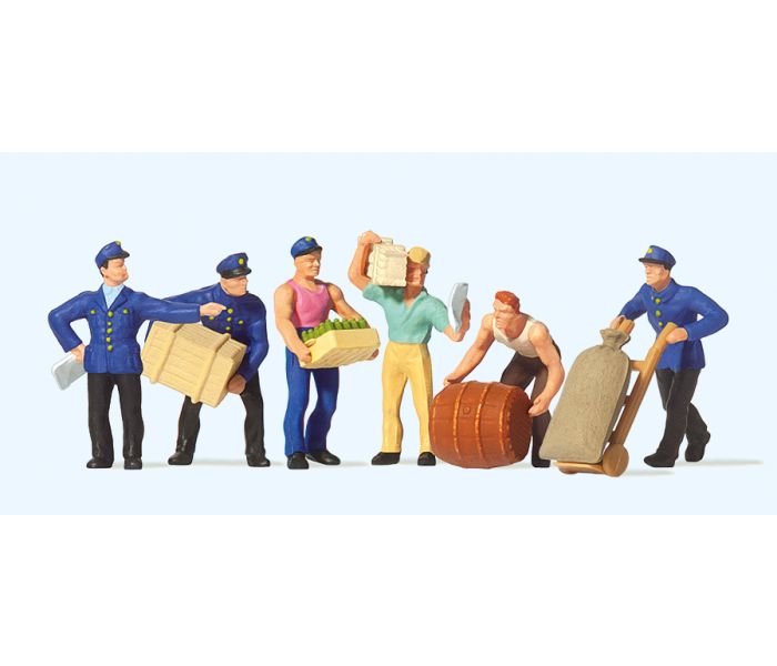 Delivery Men with Loads (6) Exclusive Figure Set