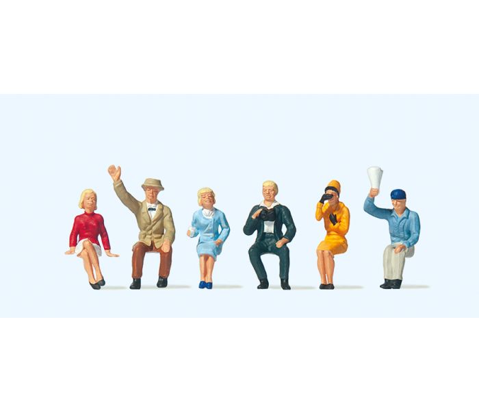 Seated Spectators (6) Exclusive Figure Set