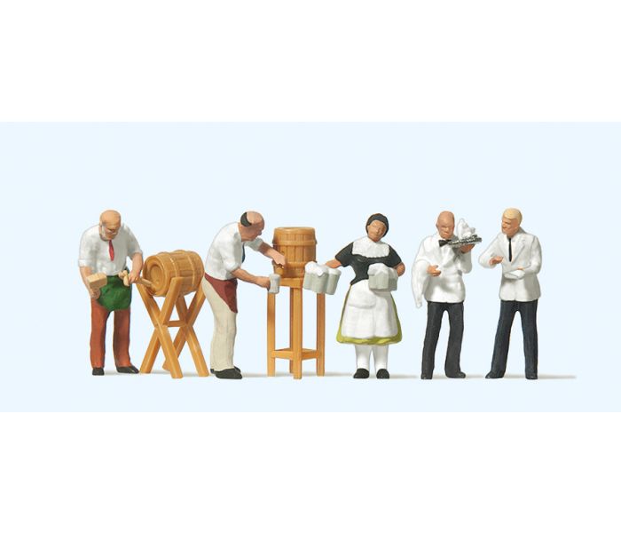 Innkeepers (2) Waiters (2) & Waitress Exclusive Figure Set