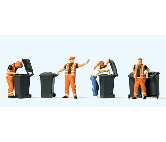Modern Refuse Collection Scene (4) Exclusive Figure Set