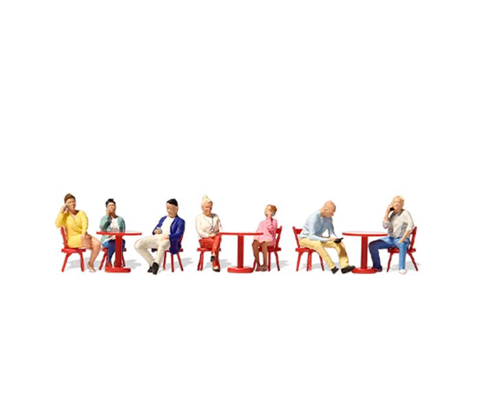 Cafe Wifi Users (7) Exclusive Figure Set
