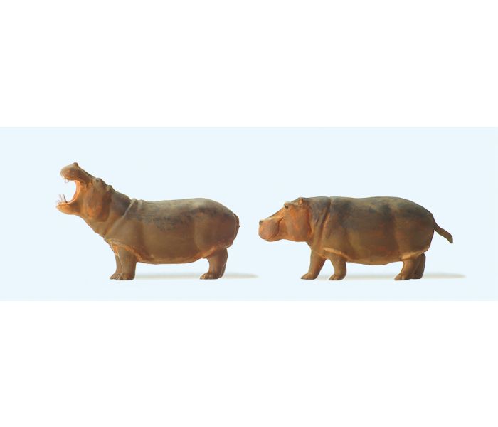 Circus Hippopotamus (2) Figure Set