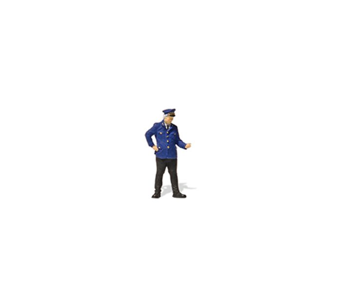 Level Crossing Attendant Checking Watch Figure