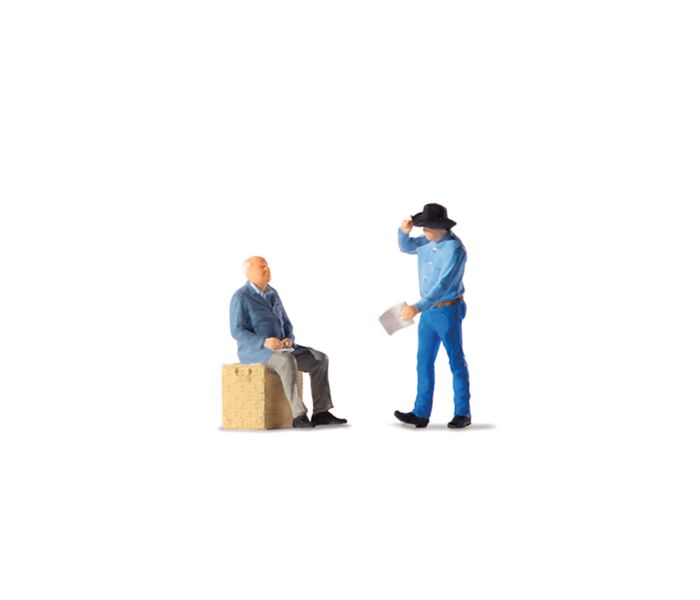 Trucker & Freight Clerk Figure Set
