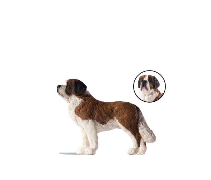 St Bernard Dog Figure