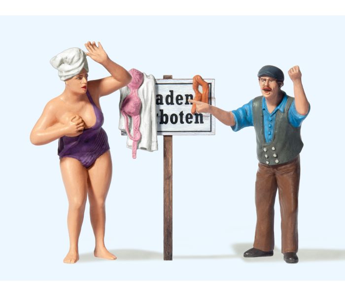 No Swimming (2) Figure Set