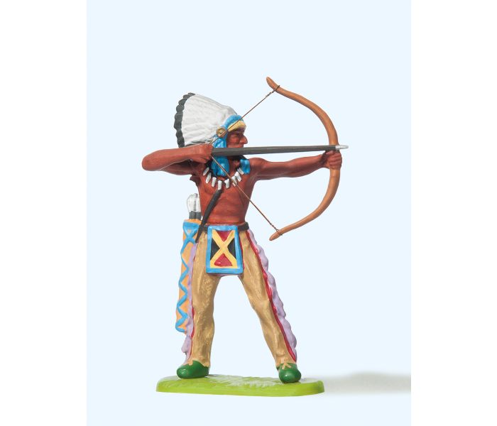 Native American with Bow Figure