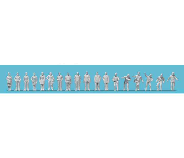 Standing People (18) Unpainted Figure Set