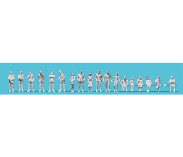 Assorted Persons (18) Unpainted Figure Set