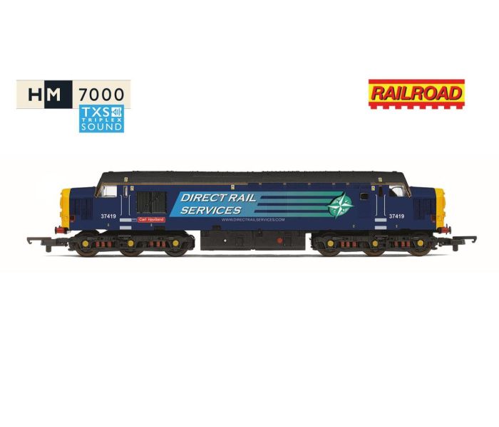 RailRoad Class 37 419 'Carl Haviland' DRS (DCC-Sound)