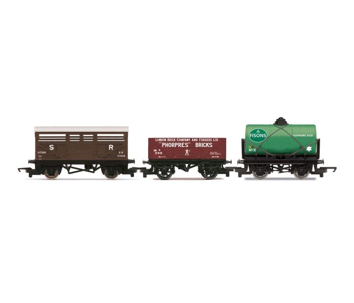 RailRoad Mixed Wagon Set (3)