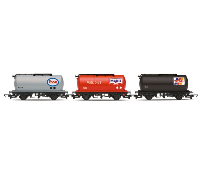 RailRoad Esso/Mobil/Total Tank Wagon Set (3)