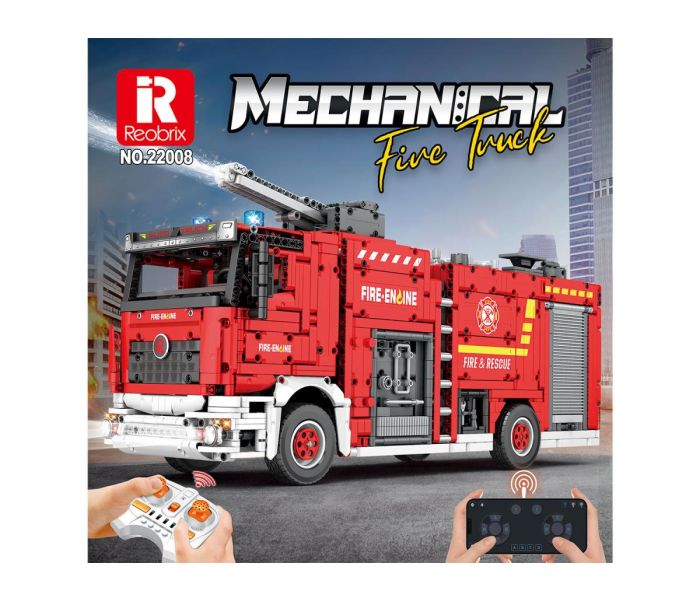 RC Fire Truck 2888pc Construction Set