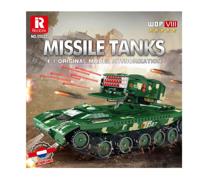 RC Missile Tank 1488pc Construction Set