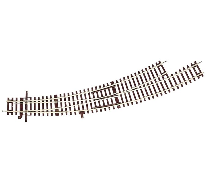 Rocoline (BWL) Left Hand Curved Turnout Radius 5/6