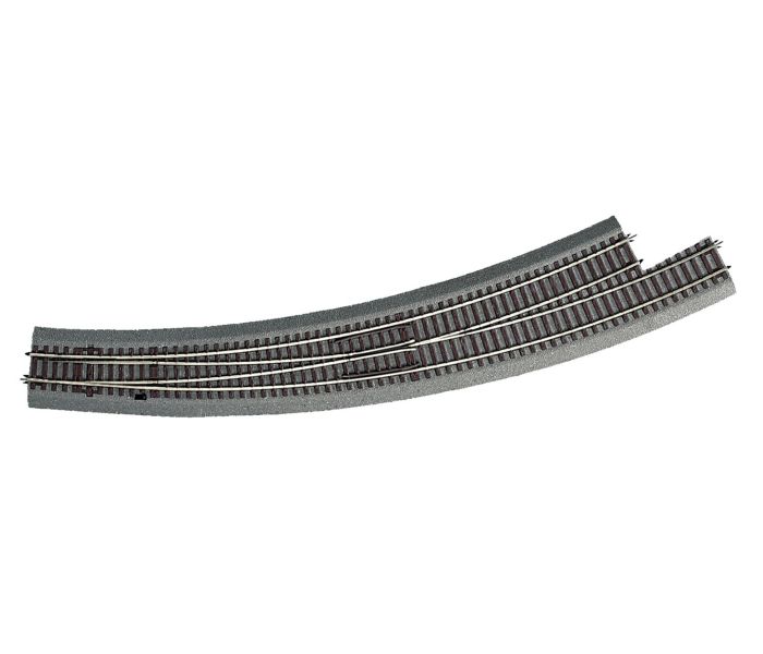 Rocoline Ballasted (BWL9/10) Left Hand Curved Turnout