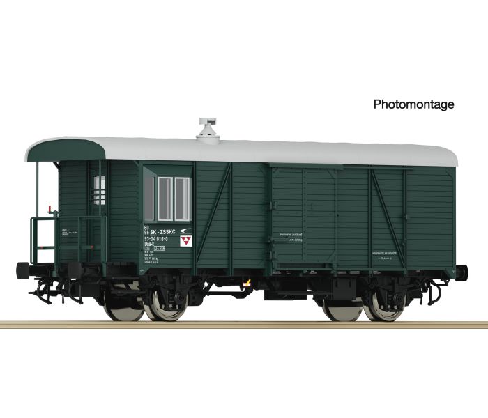 ZSSK Cargo Daa-k Freight Train Guards Wagon VI