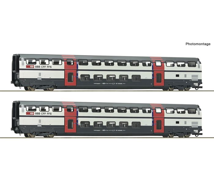 SBB B IC2000 2nd Class Bi-Level Coach Set 1 (2) V