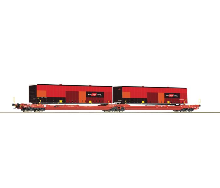 OBB/RCW T3000e Dbl Pocket Wagon 2xRCG Swapbody Load VI