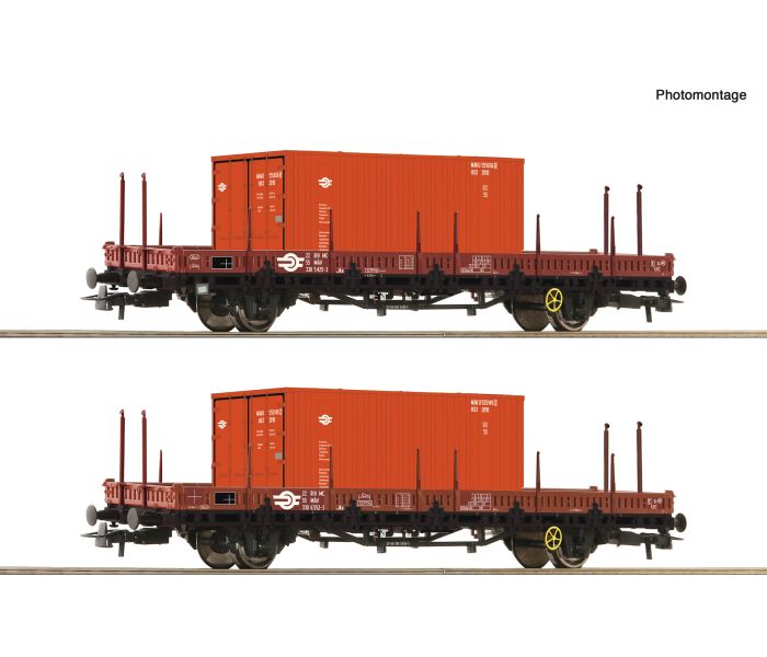 MAV Ks Swivel Type Stake Wagon w/Container Load Set (2) IV