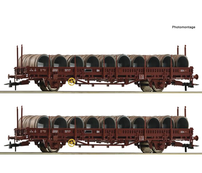 SNCF Ks Swivel Type Stake Wagon w/Wire Reel Load Set(2) IV