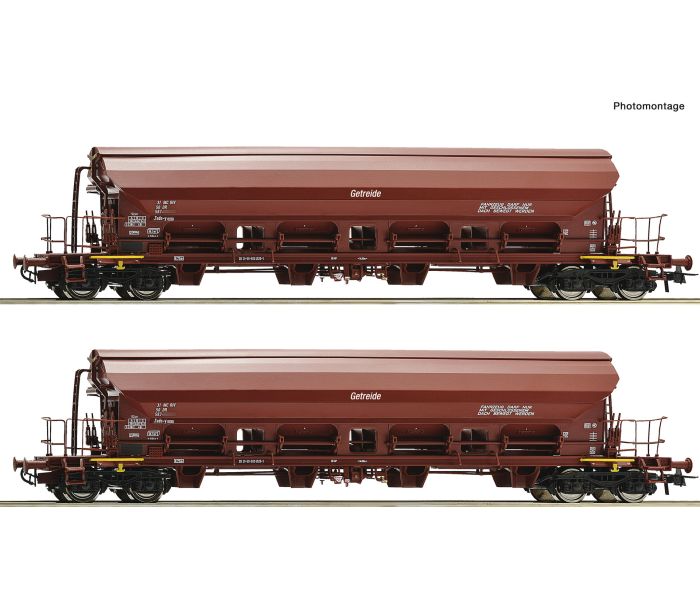 DR Tads-y Swivel Roof Bogie Hopper Wagon Set (2) IV