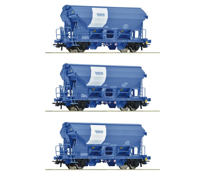 DUSLO Tdns Swivel Roof Hopper Wagon Set (3) VI