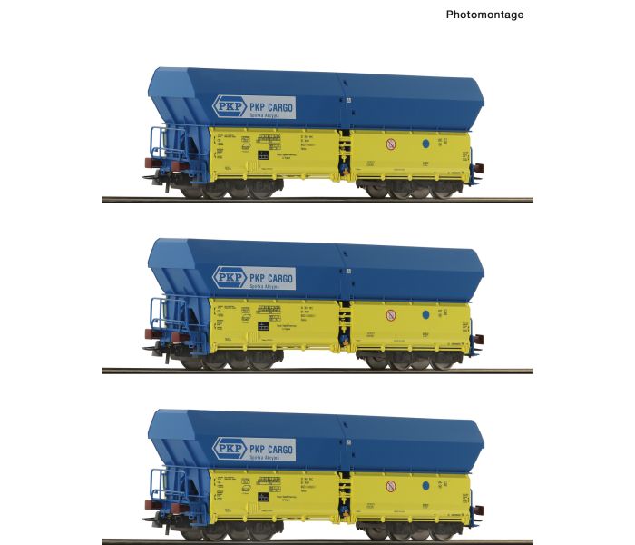 PKP Falns Self Unloading Hopper Wagon Set (3) V