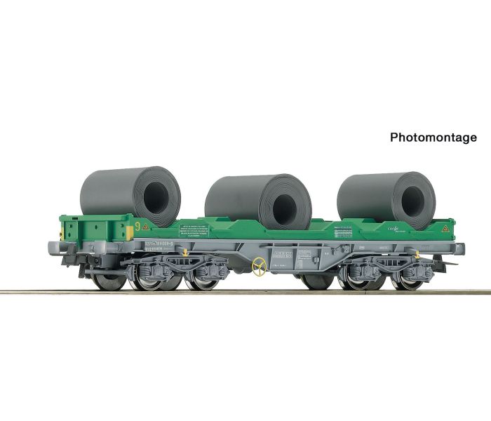 RENFE Shimmns Coil Transport Wagon w/Steel Coil Load V