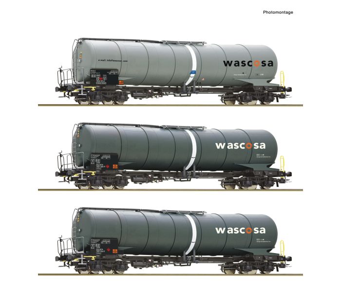 Wascosa Zacns Bogie Tank Wagon Set (3) V