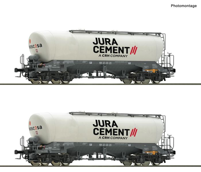 Wascosa/Jura Cement Uacns Bogie Silo Wagon Set (2) VI