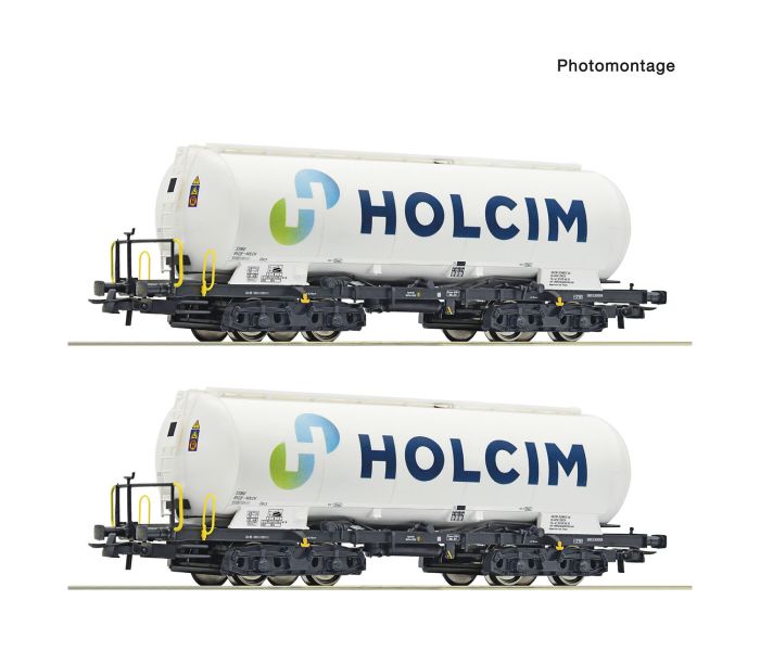 Holcim Uacs Bogie Silo Wagon Set (2) VI