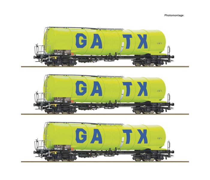 GATX Zacns Bogie Tank Wagon Set (3) VI