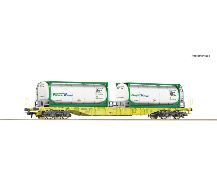 GATX Sgns Bogie Flat Wagon w/Tanktainers Load VI