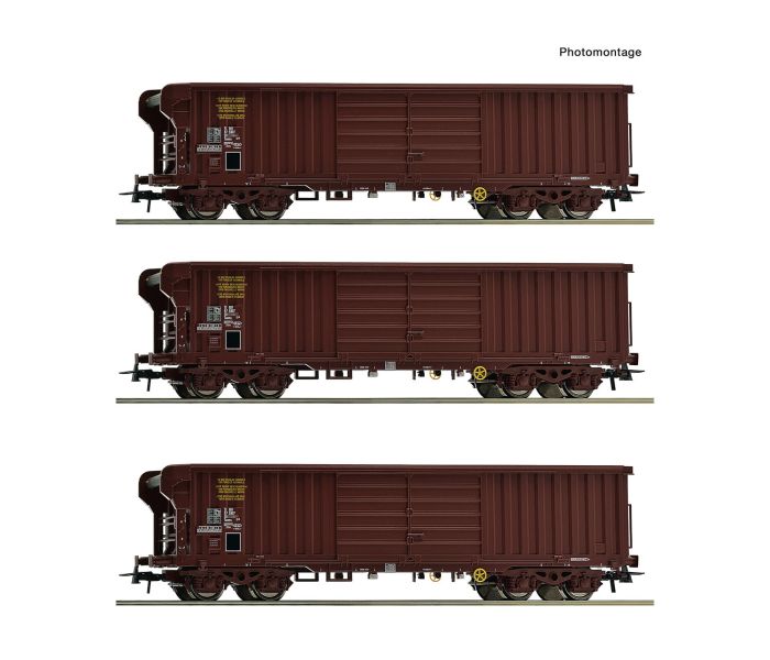 SNCF Taems Bogie Roll Roof Wagon Set (3) IV