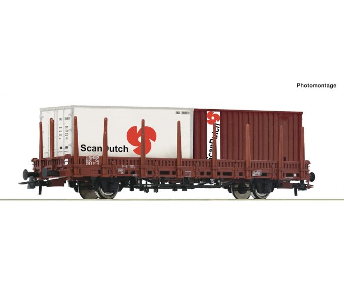 NS Kls Stake Wagon w/ScanDutch Containers Load IV